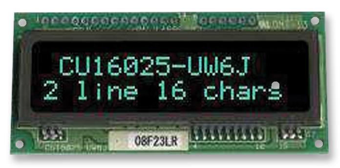 ノリタケ　itron CU16025-UW6J    VFDモジュール CU16025-UW6J Noritake U.S.A., Inc. | Optoelectronics | DigiKey