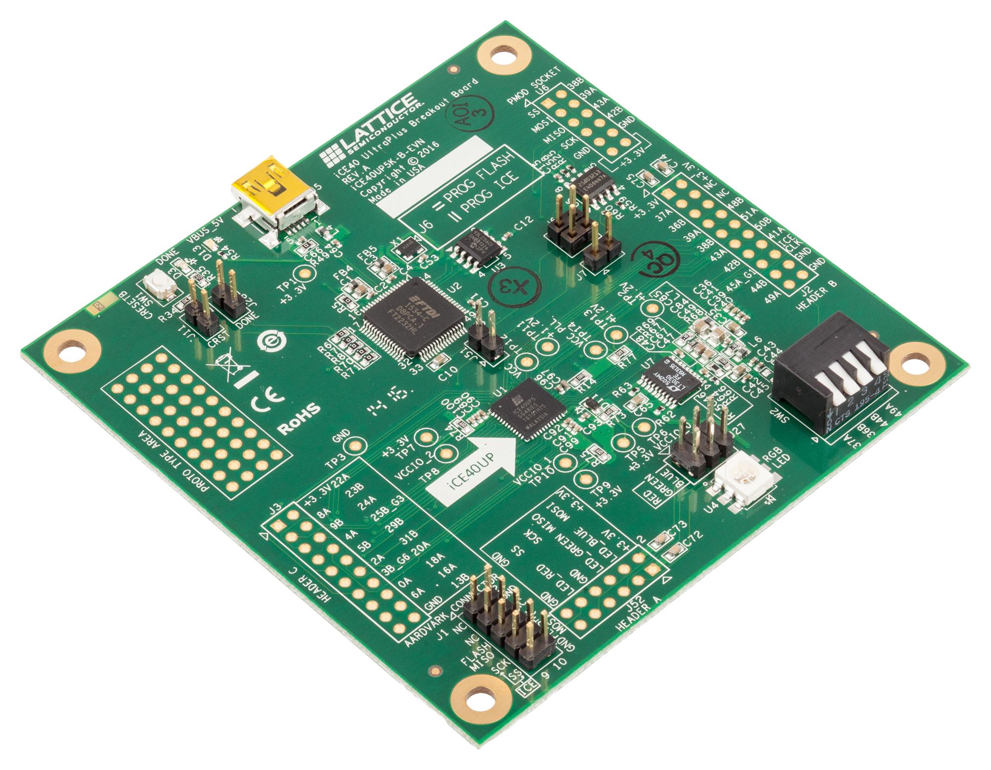 ICE40UP5K-B-EVN LATTICE SEMICONDUCTOR, Breakout Board, ICE40