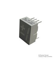 BROADCOM HDSP-5507 7 Segment LED Display, Red, 20 mA, 2.1 V, 3.7 mcd, 1, 14.22 mm