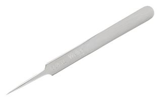 WELLER EREM 5SASL Tweezer, Economic, Precision, 4.5 ", Stainless Steel Body, Stainless Steel Tip