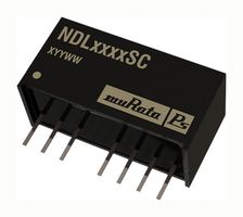 MURATA POWER SOLUTIONS NDL2405SC Isolated Through Hole DC/DC Converter, Miniature, ITE, SIP, 2:1, 2 W, 1 Output, 5 V