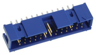 AMPHENOL COMMUNICATIONS SOLUTIONS 75869-105LF Pin Header, Straight, Wire-to-Board, 2.54 mm, 2 Rows, 26 Contacts, Through Hole, FCI Quickie 75869