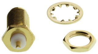 MULTICOMP PRO MP-19-16-3-TGG RF / Coaxial Connector, SMA Coaxial, Straight Bulkhead Jack, Solder, 50 ohm, Beryllium Copper