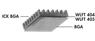 FISCHER ELEKTRONIK ICK BGA 27 X 27 Heat Sink, For Ball Grid Array, 20 °C/W, BGA, 27 mm, 6 mm, 27 mm