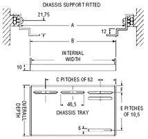 VERO 60-43804L PANEL, CHASSIS, TRAY, 9U