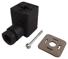 HIRSCHMANN GDM 3016 BK + GDM 3-21 EPDM Rectangular Power Connector, 3+E, Gasket, 4 Contacts, Cable Mount, Screw, Receptacle