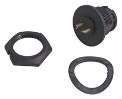 SWITCHCRAFT/CONXALL 7282-2SG-300 Circular Connector, Sealed Circular Connector, Mini-Con-X Series, Panel Mount Receptacle