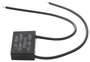 LCR COMPONENTS FE-SP-HDR23-220/100 Safety Capacitor, Radial Box - 2 Pin, 0.22 µF, ± 10%, X2, Panel Mount