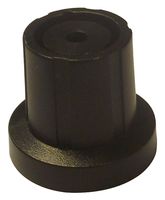 MULTICOMP CP-AA18-0D(6.4)/B6 Knob, Round Shaft, 6.4 mm, Plastic, Round with Top Indicator Line, 18 mm