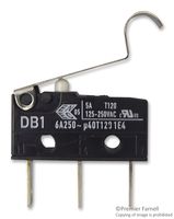 CHERRY DB1C-B1SC MICROSWITCH, SPDT, SIM ROLLER, 6A, 250V