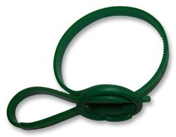 DELTRON COMPONENTS 075-1800 CABLE TIE, REL, 2LOCK, GRN, 420MM