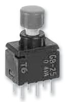 NKK SWITCHES GB-15AP PUSHBUTTON SWITCH, SPDT, ON-MOM