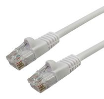 VIDEK 2965-20W Ethernet Cable, Patch Lead, Cat5e, RJ45 Plug to RJ45 Plug, White, 20 m