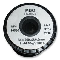 METAUX BLANCS OUVRES (MBO) SN96.5AG3CU0.5 10/10 RT15 1.5% 250G