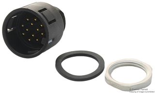 BINDER 99-9135-00-12 Circular Connector, Miniature Circular Connector, 720 Series, Panel Mount Plug, 12 Contacts
