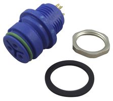 BINDER 99-9108-60-03 Circular Connector, Miniature Circular Connector, 720 Series, Panel Mount Receptacle, 3 Contacts