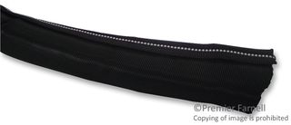 HELLERMANNTYTON 170-01007 TWIST-IN 32-PET-BK Sleeving, Wrappable, PE (Polyester), Black, 15 m, 49.2 ft