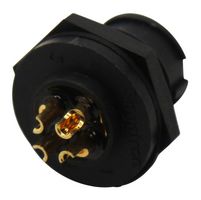 MULTICOMP PRO 2CT3002-W04400 Circular Connector, Sealed Circular Connector, Panel Mount Plug, 4 Contacts, Solder Pin