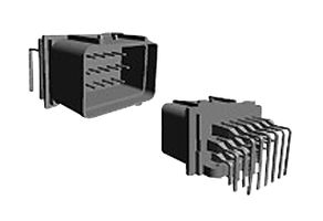 TE CONNECTIVITY - AMP 344103-1 Pin Header, Right Angle, Wire-to-Board, 5 mm, 3 Rows, 18 Contacts, Through Hole, Econoseal III 70