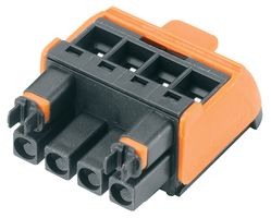 WEIDMULLER 1063280000 Connector Housing, Orange, OMNIMATE CH20M, Plug, 4 Ways, 5 mm, OMNIMATE CH20M Series Contacts