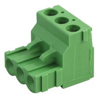 TE CONNECTIVITY - BUCHANAN 282807-2 Pluggable Terminal Block, Right-Angle, 5.08 mm, 2 Ways, 30 AWG, 12 AWG, Screw