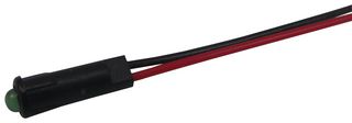 LUMEX SSI-LXH312GD-150 LED Panel Mount Indicator, QuasarBrite, Green, 2.1 VDC, 4 mm, 20 mA, 30 mcd, Not Rated