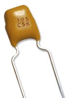 KYOCERA AVX SR401C105KAR Multilayer Ceramic Capacitor, 1 µF, 100 V, ± 10%, Radial Leaded, X7R, 5.08 mm