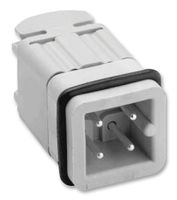AMPHENOL SINE/TUCHEL C146 10A003 002 4 Heavy Duty Connector, Signal, heavymate A Series, Insert, 3+PE Contacts, A3/4, Plug, Screw Pin