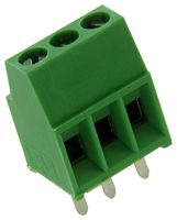TE CONNECTIVITY - BUCHANAN 282834-3 Wire-To-Board Terminal Block, 2.54 mm, 3 Ways, 30 AWG, 16 AWG, 1.4 mm², Screw