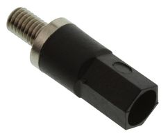 POMONA 5701-0 Banana Test Connector, Jack, Terminal Strip Mount, 25 A, 1.7 kV, Nickel Plated Contacts, Black