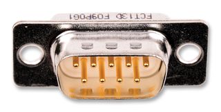 MOLEX / FCT 172704-0075 D Sub Connector, DB9, Standard, Plug, 172704 Series, 9 Contacts, DE, Solder Cup