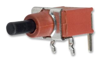 C&K COMPONENTS EP11SD1AQE Pushbutton Switch, EP Series, SPST, Off-(On), Plunger, Black