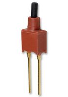 C&K COMPONENTS EP11SD1WBE Pushbutton Switch, EP Series, SPST, Off-(On), Plunger, Black