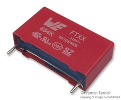 WURTH ELEKTRONIK 890334026027CS Safety Capacitor, Metallized PP, Radial Box - 2 Pin, 1 µF, ± 10%, X2, Through Hole