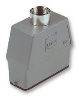 HARTING 09 20 016 0441 Heavy Duty Connector, PG21 Top Entry, 2 Pegs, High Profile, Hood, Top Entry, Aluminium Body