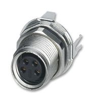PHOENIX CONTACT 1456129 Sensor Connector, M8, Female, 4 Positions, PCB Socket, Straight Panel Mount