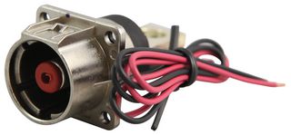 AMPHENOL INDUSTRIAL PL00W-301-10D10 Rectangular Power Connector, Panel Mount, 1 Contacts, PowerLok 300, Panel Mount, Busbar Screw