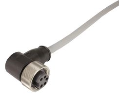 HARTING 21 34 989 9597 010 Sensor Cable, 90° 7/8" Plug, 90° 7/8" Receptacle, 4P+PE Positions, 1 m, 3.28 ft