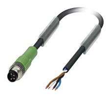 PHOENIX CONTACT 1681800 Sensor Cable, M8 Plug, Free End, 4 Positions, 5 m, 16.4 ft