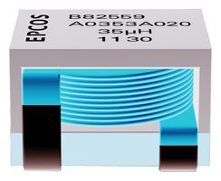 TDK B82559A2122A025 Power Inductor (SMD), Helically wound, 1.25 µH, Shielded, 50 A, ERU25 B82559 Series