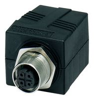 PHOENIX CONTACT 1414398 Connector Adapter, IP65/67, 100Mbps, Straight, D-coded, M12, 4 Ways, Plug, RJ45, 8 Ways, Jack