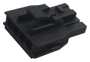 MOLEX 105307-1204 Connector Housing, Black, w/TPA, Nano-Fit 105307 Series, Receptacle, 4 Ways, 2.5 mm