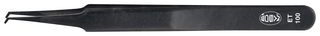 EDSYN ET100 Tweezer, SMD, Bent, Flat, Stainless Steel, 115 mm