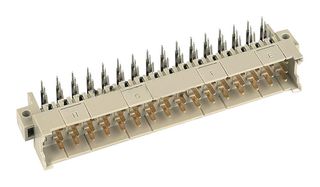 HARTING 09061326931 DIN 41612 Connector, 32 Contacts, Header, 5.08 mm, 3 Row, z + d