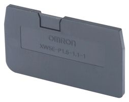 OMRON INDUSTRIAL AUTOMATION XW5E-P1.5-1.1-1 End Cover, XW5E Series, XW5T & XW5G Series DIN Rail Terminal Blocks