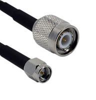 SIRETTA ASMZG300A058L13 RF / Coaxial Cable Assembly, 9.8 ft, 3 m, RG58, TNC Plug, SMA Straight Plug, 50 ohm