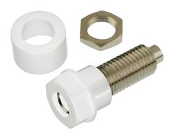 MULTICOMP PRO 76-1466 Banana Test Connector, Jack, Panel Mount, 36 A, 500 V, Nickel Plated Contacts, White