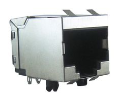 AMPHENOL COMMUNICATIONS SOLUTIONS RJE56-188-1410 Modular Connector, RJ45 Jack, 1 x 1 (Port), 8P8C, Through Hole Mount