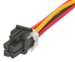 MOLEX 45135-0403 Cable Assembly, OTS, Mini-Fit TPA2 Receptacle to Mini-Fit TPA2 Receptacle, 4 Ways, 4.2 mm, 2 Row