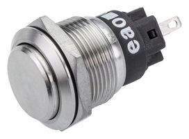 EAO 82-5161.2000 Vandal Resistant Switch, IP65, IP67, 82 Series, 19 mm, SPDT, Maintained, Round Raised, Natural
